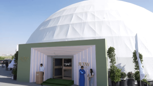 Topaz Events installed 35m Dome Tent for AlTay Hills Project 2024