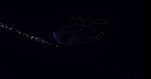 Topaz Events organized Binghatti X Mercedes Drone Show Event 2024 in UAE