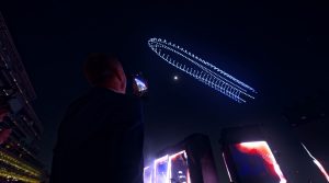 Topaz Events organized Binghatti X Mercedes Drone Show Event 2024 in UAE