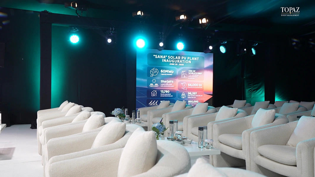 SNOC Solar Panel Inauguration 2025 organized by Topaz Events in Sharjah UAE