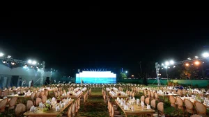 Luxury table setup at F1H2O Gala Dinner Sharjah