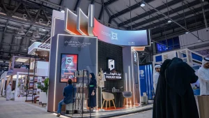 Professional exhibition booth setup at Sharjah Expo Centre